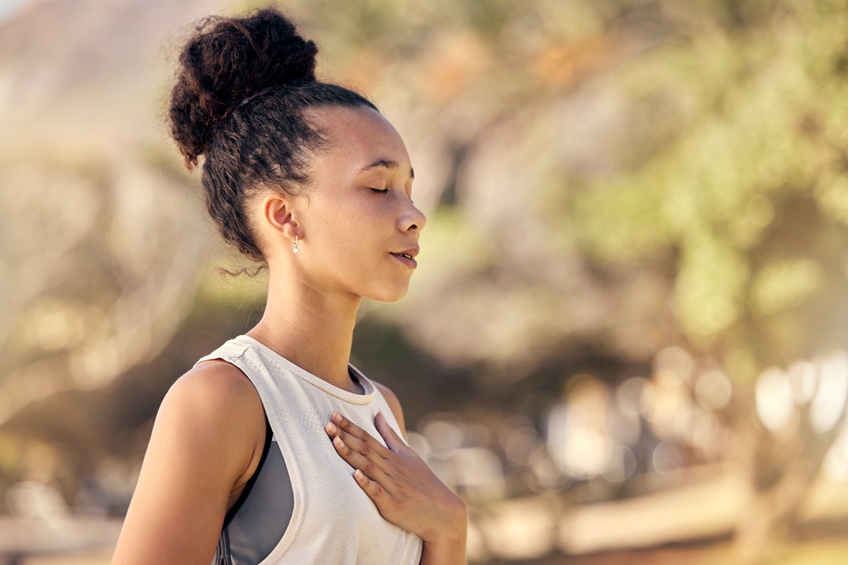 Breathe deeply to reduce stress