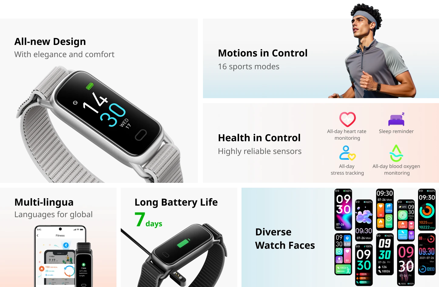 Key Hightlights for Runmefit GTL1 Fitness Tracker