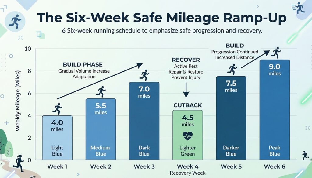 The Six-Week Safe Mileage Ramp-Up